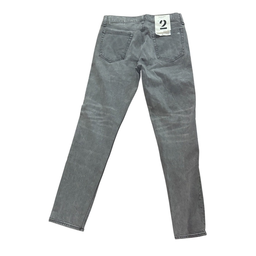 Rag & Bone Fit 2 Slim Mens Grey Wash button-fly Denim Jeans 32x32  New With Tags